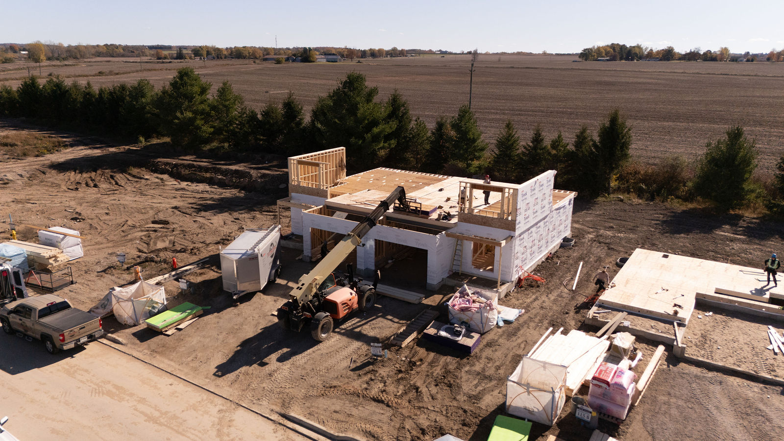 Custom home exterior project near London Ontario