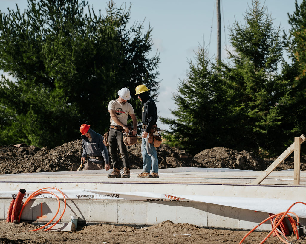 Residential framing project near London Ontario